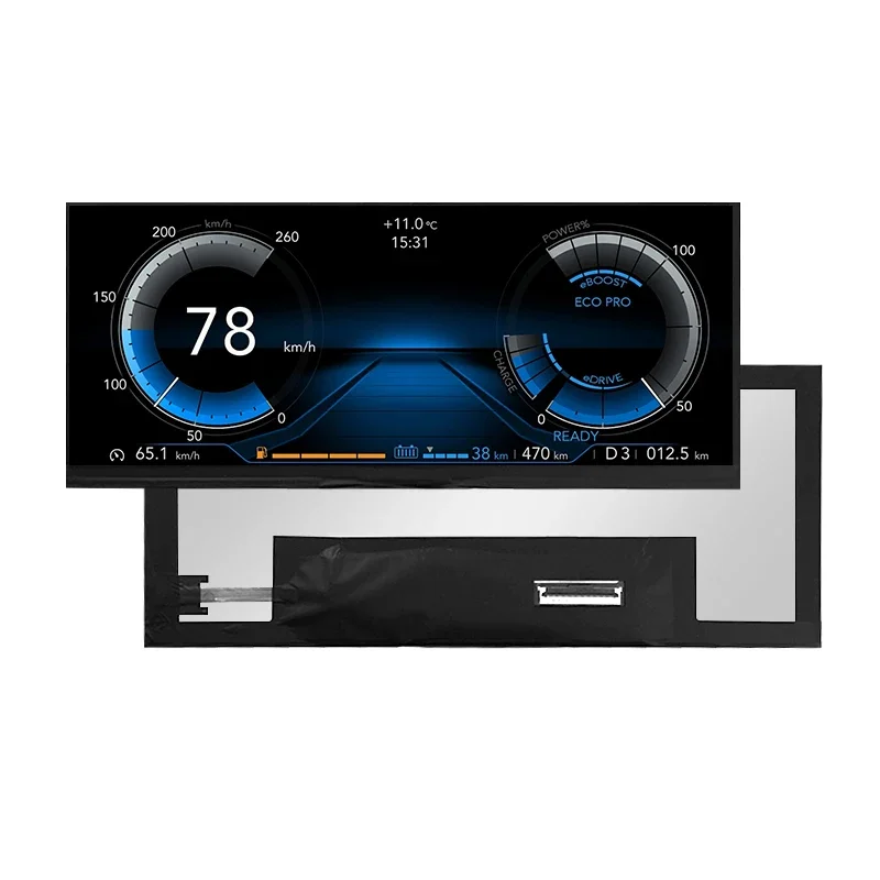 وحدة عرض TFT LCD جديدة مقاس 10.25 بوصة من RJY مع دقة 1920*720 وواجهة LVDS ذات سطوع 1000nit"