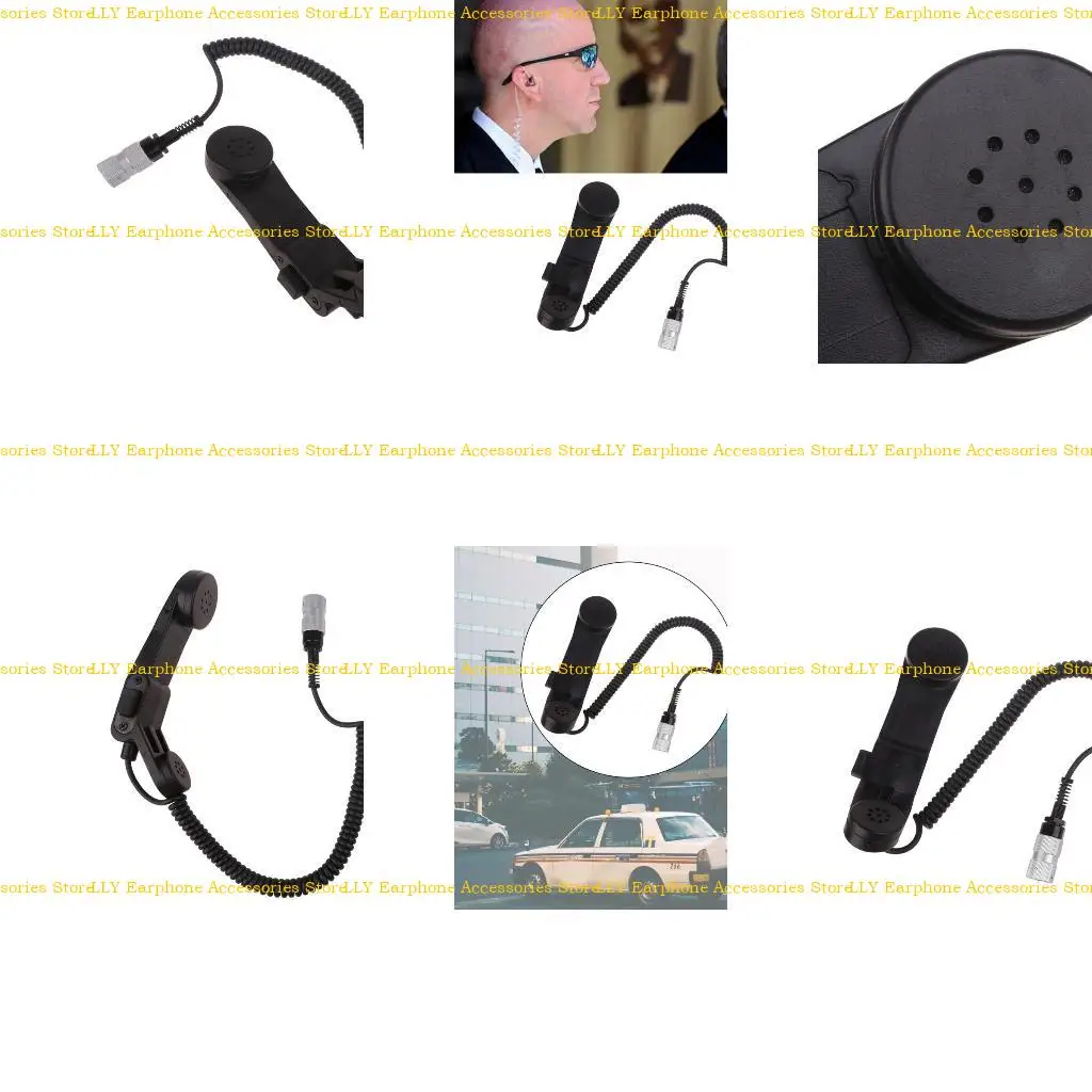 

462E 6Pin Speaker Handheld Microphone H250 Handset Fit for AN/PRC152 PRC148 Walkie