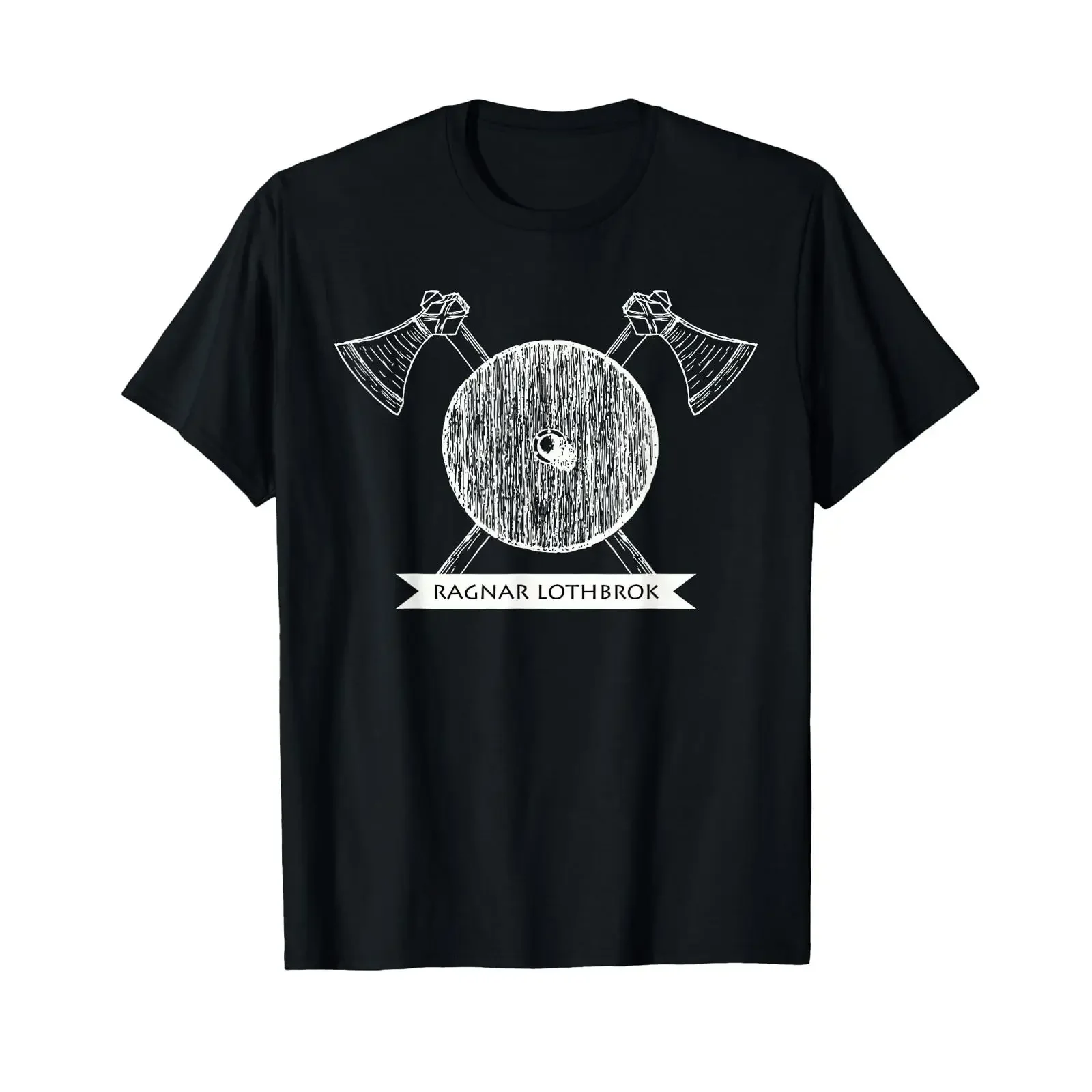 Viking Ragnar Lothbrok Axes T Shirt vintage Washed graphic Unisex Top For Everyday Wear Stylish fashion Slightly Comfortable