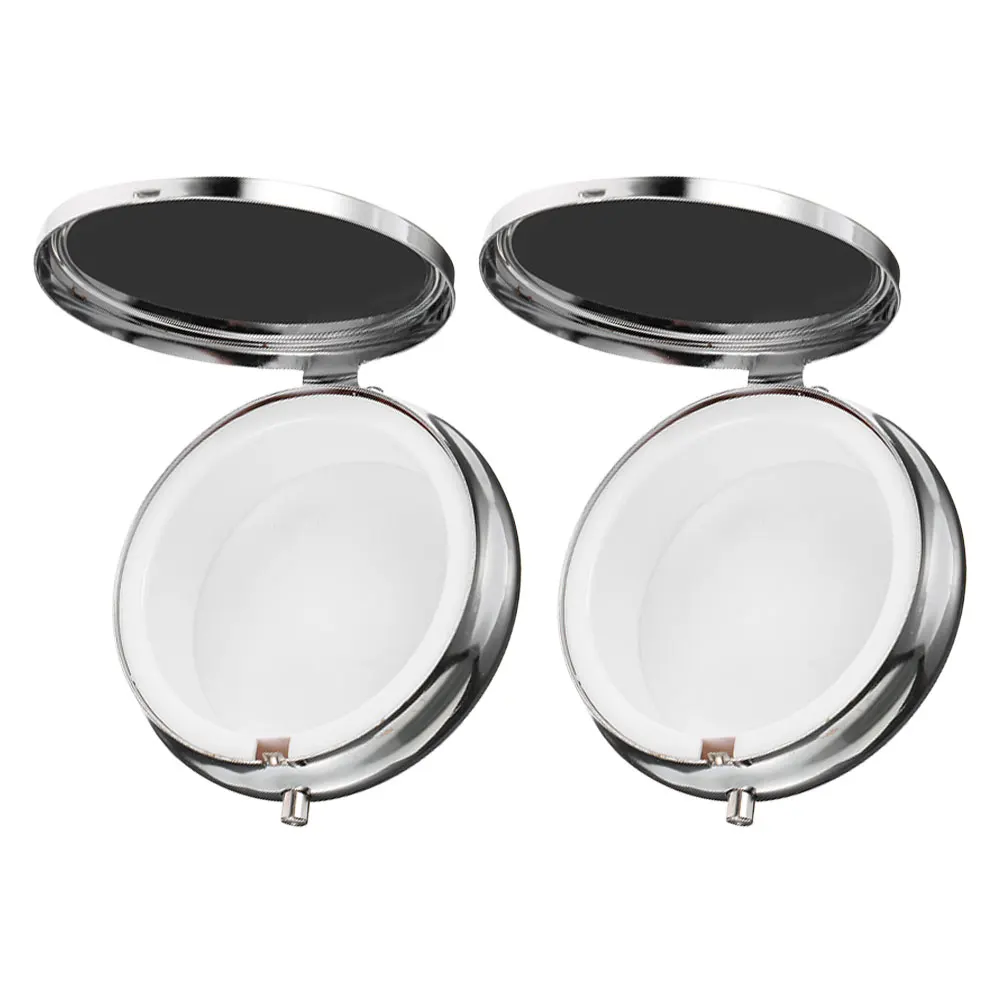 

2Pcs Metal Jewelry Box Elegant Religious Necklace Holder Rosary Beads Storage Vintage Small Catholic Gift Organizer