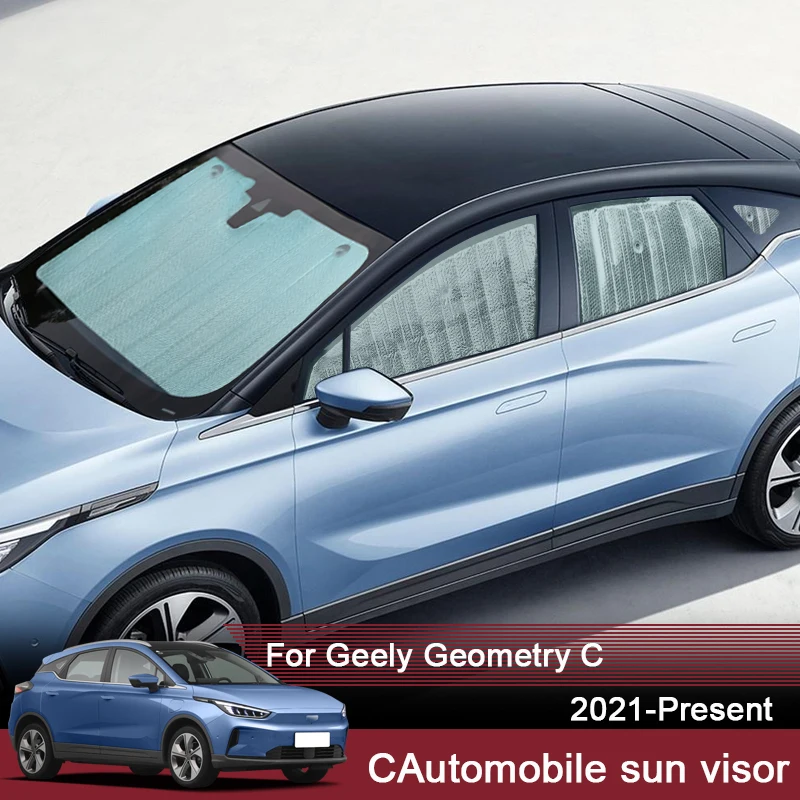 

Автомобильные солнцезащитные козырьки с УФ-защитой для Geely Geometry C 2021-2025, занавеска на боковое окно, солнцезащитный козырек, лобовое стекло, автомобильные аксессуары