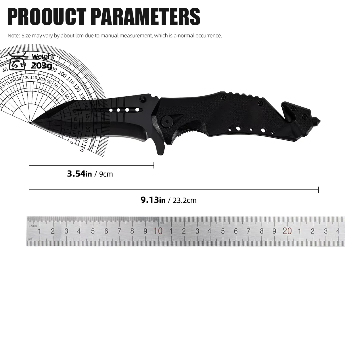 

Multi-Functional Aluminum Handle 5CR Steel Blade Folding Knife Outdoor Survival Cutting Tool for Daily Carry