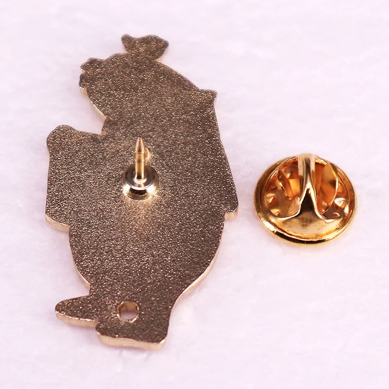 Cute animal capybara holding coffee cup Enamel Pin brooch jewelry for various clothing backpacks and bags