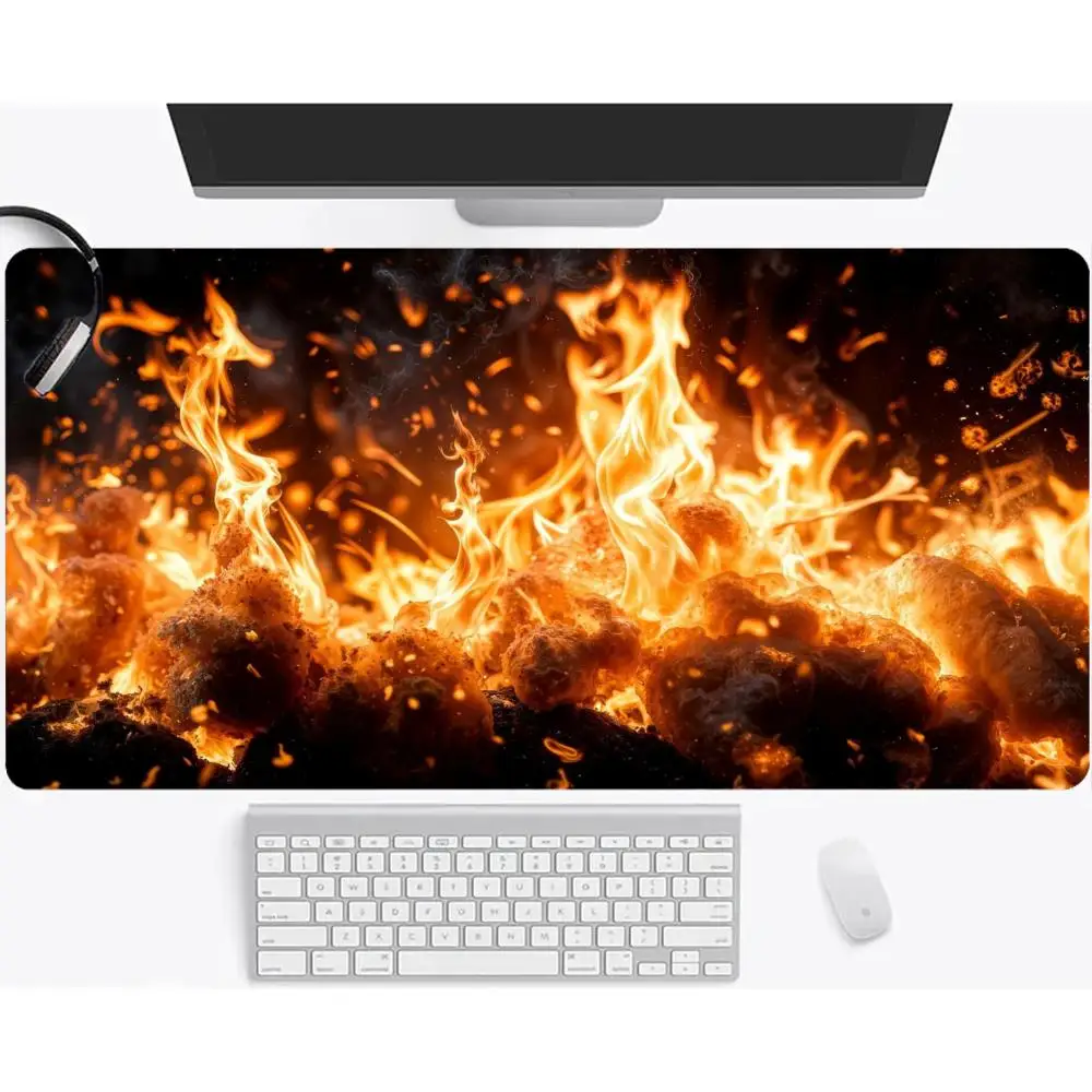 

Mouse fire Pad Desk mat Office bedroom mat Anti-slip laptop Desktop computer mouse mat