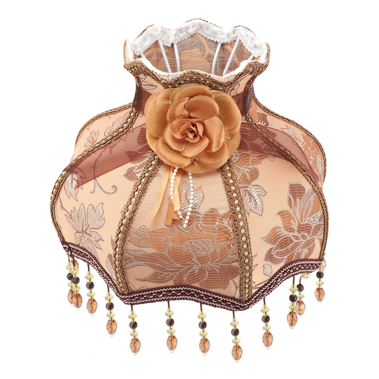 

Cloth Lampshade Vintage European Style Tassel Decorative Table Lamp Shade Bedside Lamp Cover Retro Light Diffuser