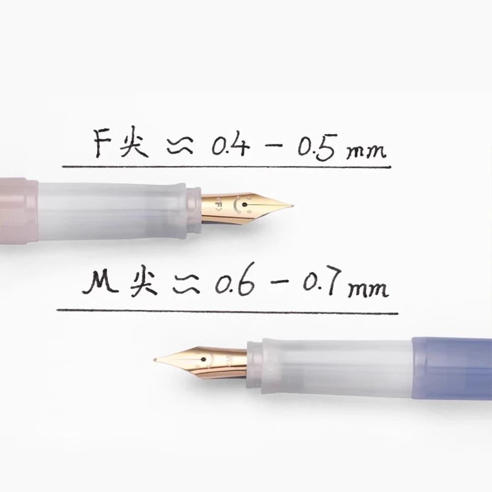 1 pz PILOT Kakuno Smile Penna Stilografica Serie Famiglia Limitata FKA-1SR Colore Trasparente per Uso Esclusivo di Calligrafia Studente