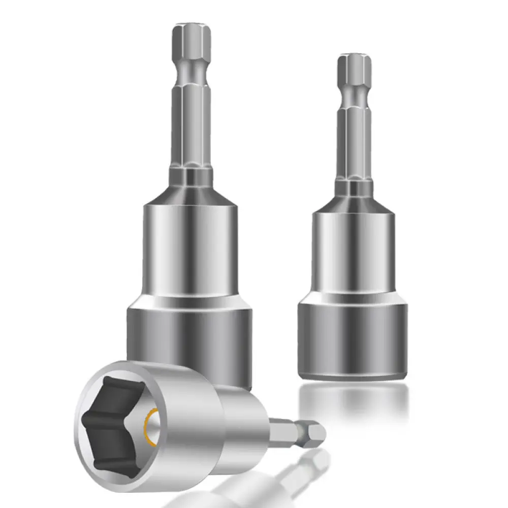 65mm Hex Socket Magnetic Adapter For For Fuxin Power Impact Driver Bit Chrome Vanadium Steel Nut Setter Home Repair Hand Tool