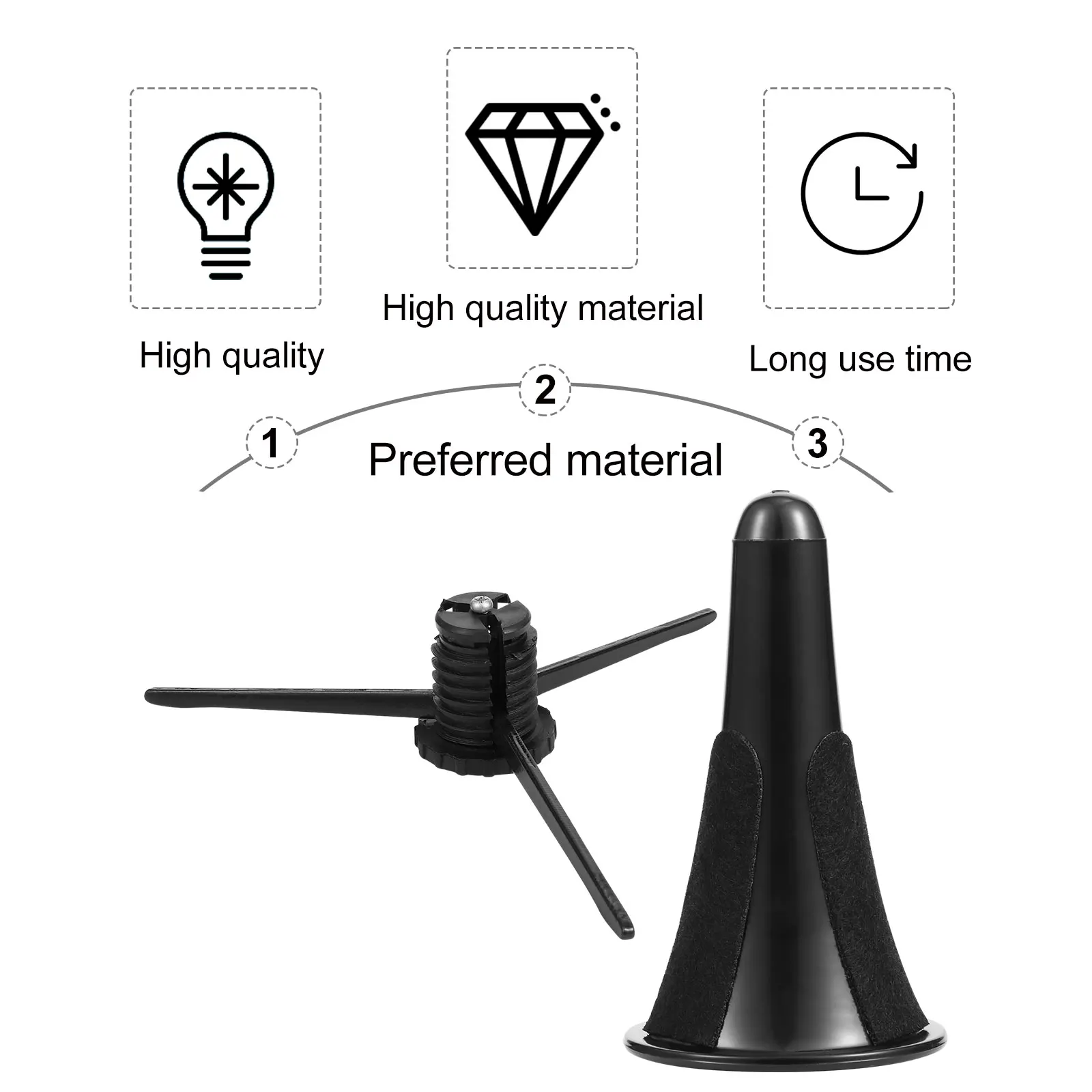 

Clarinet Stand Compact Bracket Portable Lightweight Holder Wind Instrument Iron Oboe