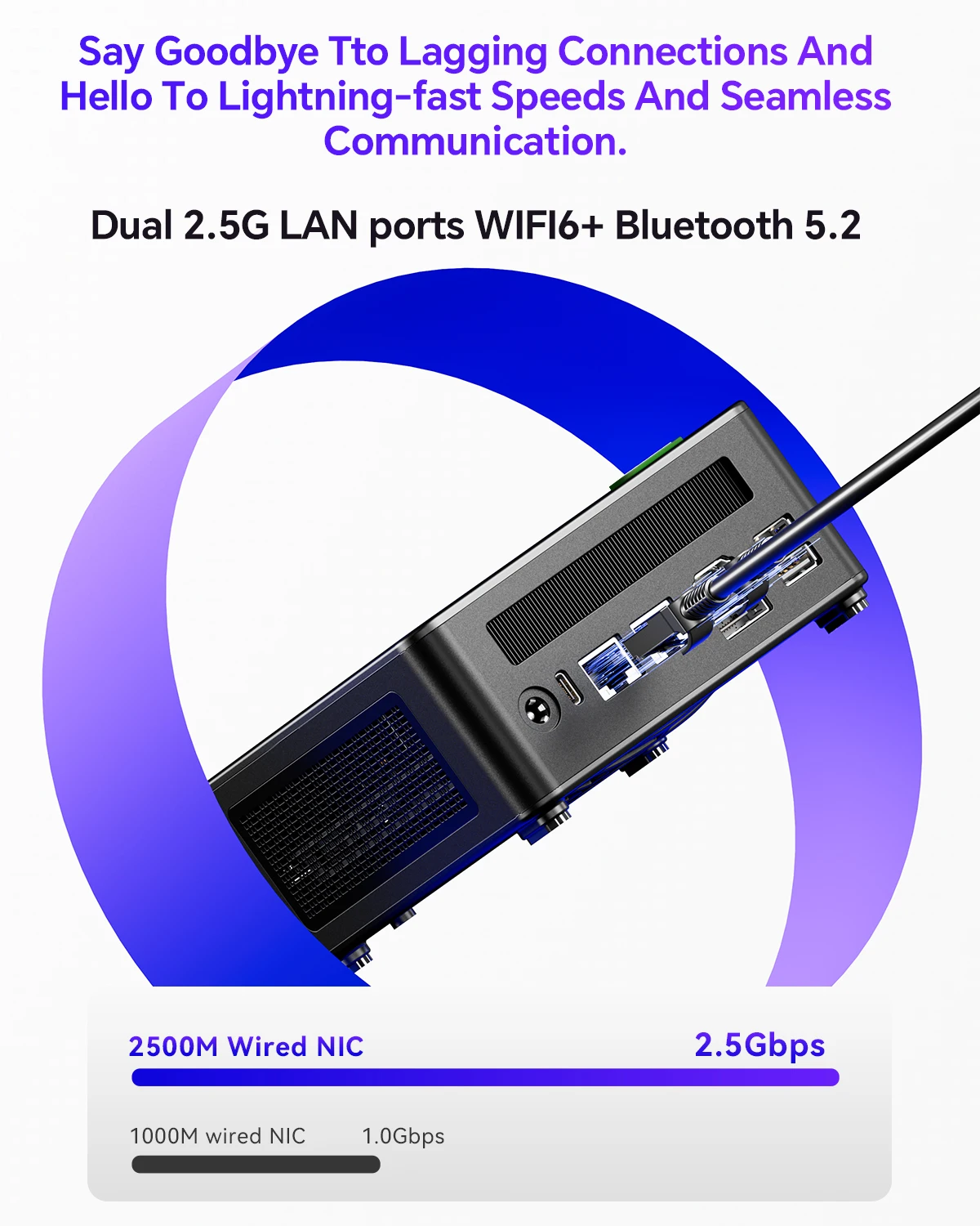 كمبيوتر صغير AOOSTAR GEM12+ AMD Ryzen 7 PRO 8845HS 5.1 جيجا هرتز 32 جيجا بايت DDR5 1 تيرا بايت SSD Radeon 780 متر WiFi6 BT5.2 USB4 HDMI2.1 كمبيوتر صغير ويندوز 11
