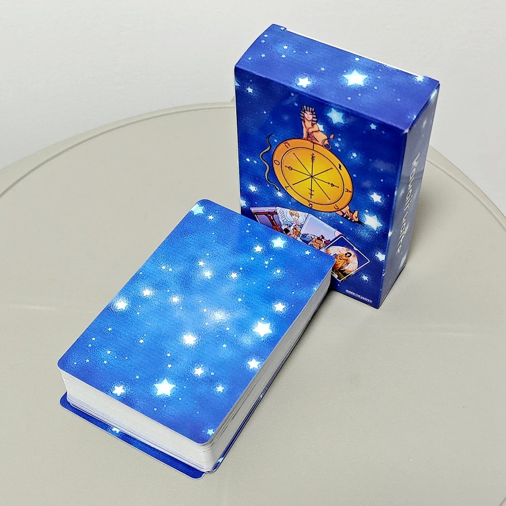 

Kawaii Waite Tarot Deck 78 Pcs Cute Tarot Cards Cartoon, 10.3*6cm