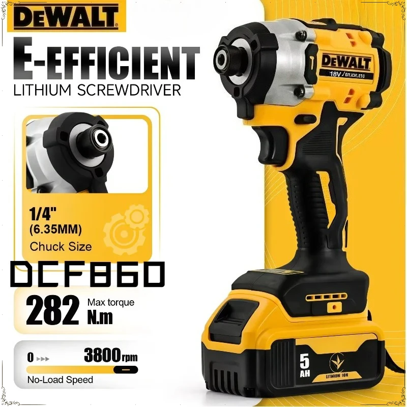 

Аккумуляторная компактная дрель-шуруповерт Dewalt DCF860, бесщеточная, электрическая, перезаряжаемая, 18В/20В, обновленная модель