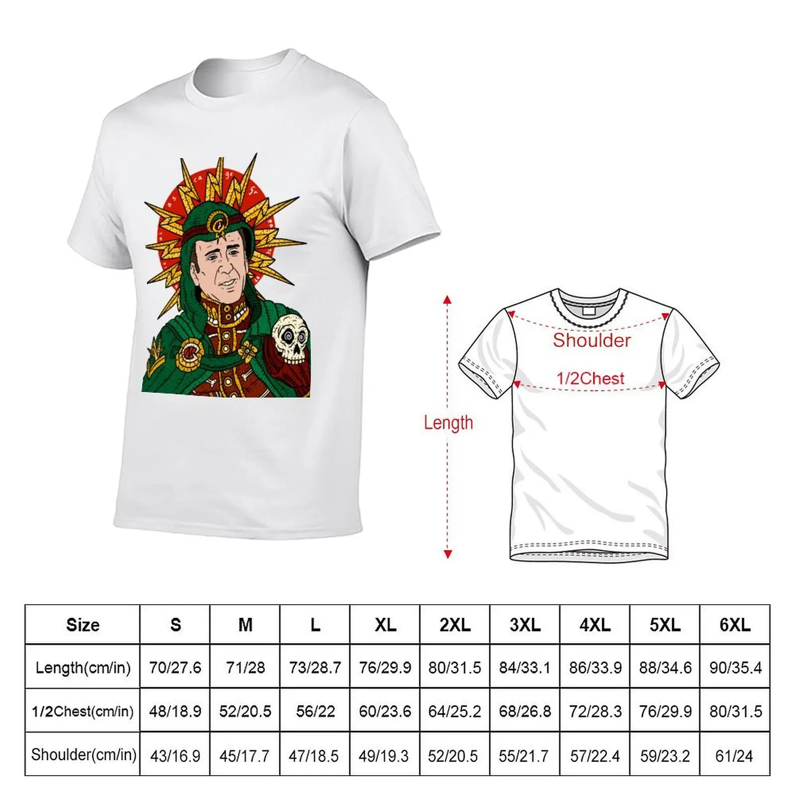 nicolas cage, nic the greatest. patron saint of bad movies. T-Shirt cotton t shirts man 100% graphic t shirts for man T-Shirt