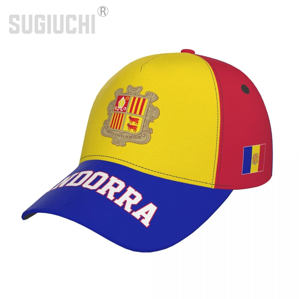 Unisex Andorra Flag Andorran Adult Baseball Cap Patriotic Hat for Baseball Soccer Fans Men Women