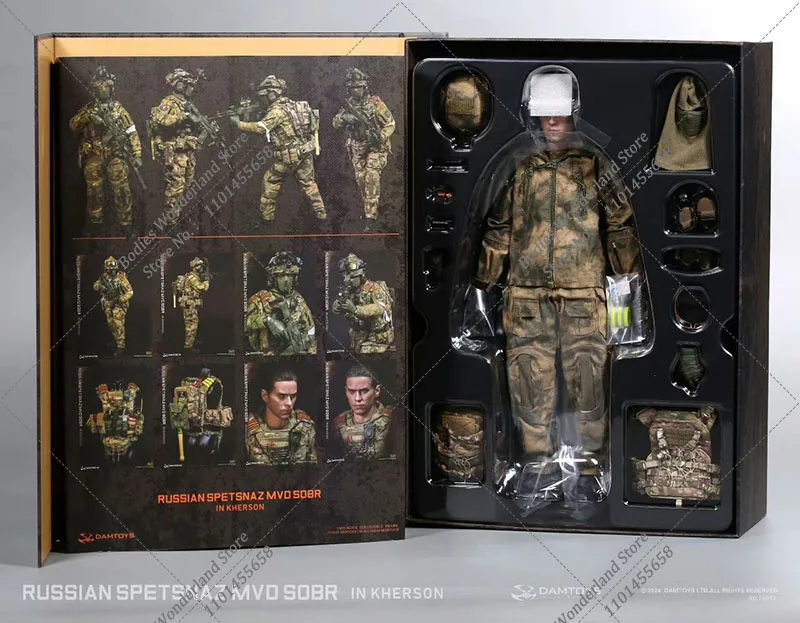 DAMTOYS DAM 78097 1/6 Scale Collectible RUSSIAN SPETSNAZ MVD SOBR IN KHERSON 12Inch Male Solider Action Figure Model Toys