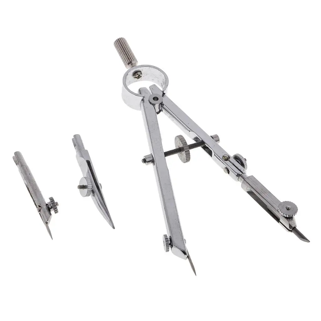 Professional Metal Compass for Geometry Drawing Spring Bow Divider Accurate Math Tool for Students