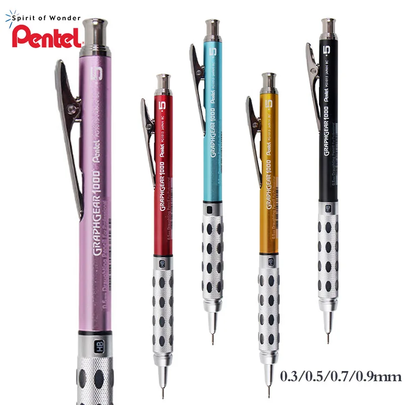 

Pentel Limited Edition Mechanical Pencil PG1015 Low Center of Gravity Retractable Pen Tip 0.5mm Metal Rod Sketch Drawing Pencil