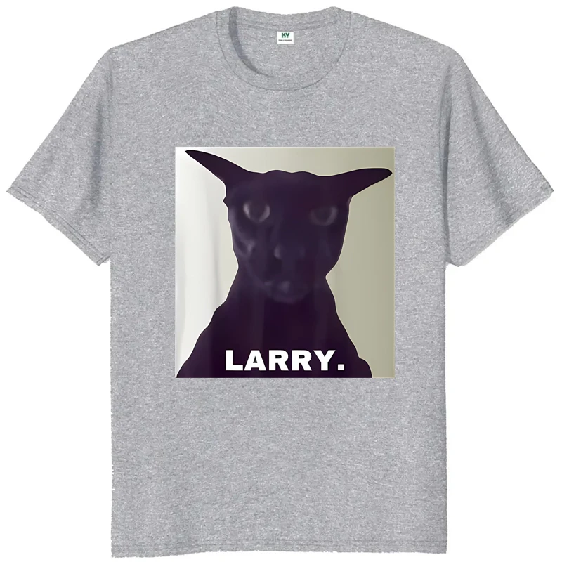 Böse Larry Katze Gedruckt T-shirt Männer Frauen Anime Liebhaber Lustige Casual Lose Harajuku Kurzarm Sommer Rundhals T-shirt – Detail 4