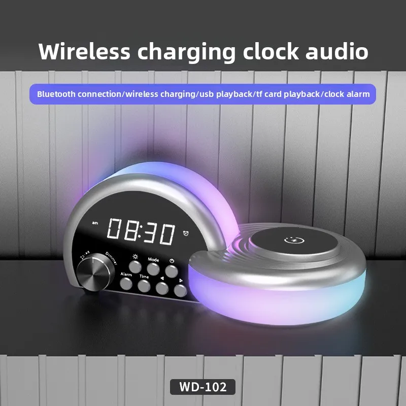 nuovo-altoparlante-bluetooth-con-ricarica-wireless-luce-ambientale-stereo-e-orologio