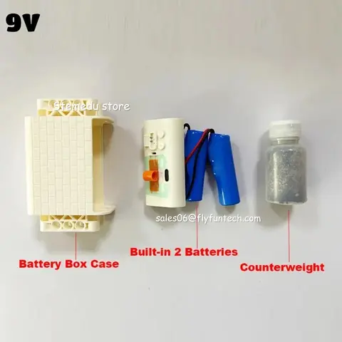 Building Block Rechargeable Lithium Battery Box 7.4V/9V Compatible With Legoeds AA Battery Box 8883 Power Supply for Power Motor