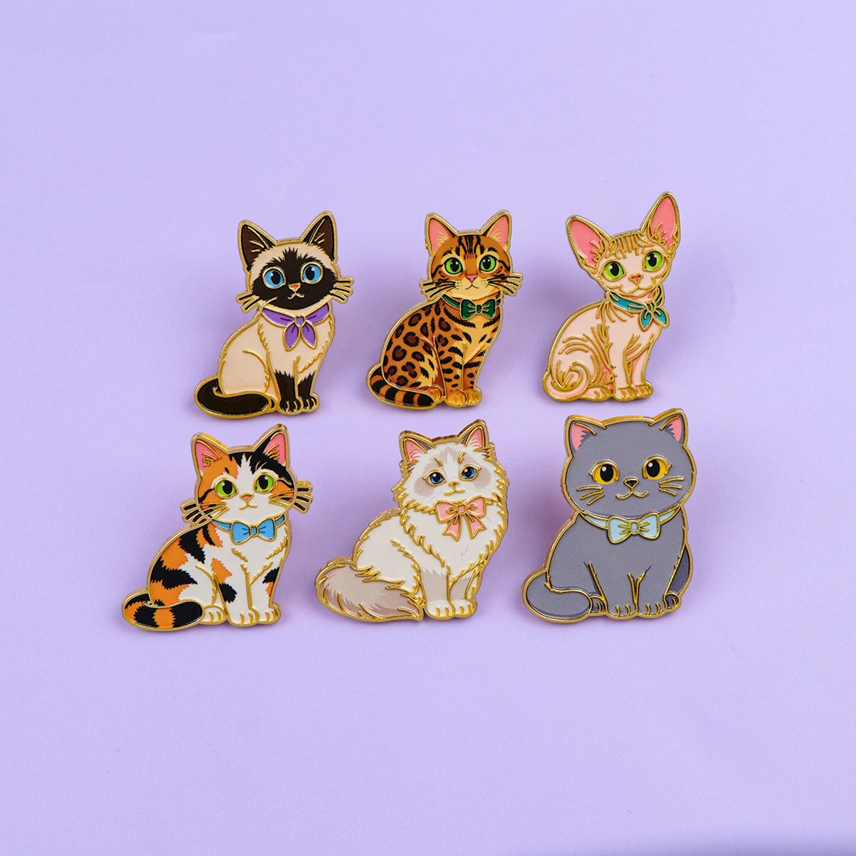 Cute Cat Dog Enamel Pin Flower - огляд і ціна Pet Supplies Store