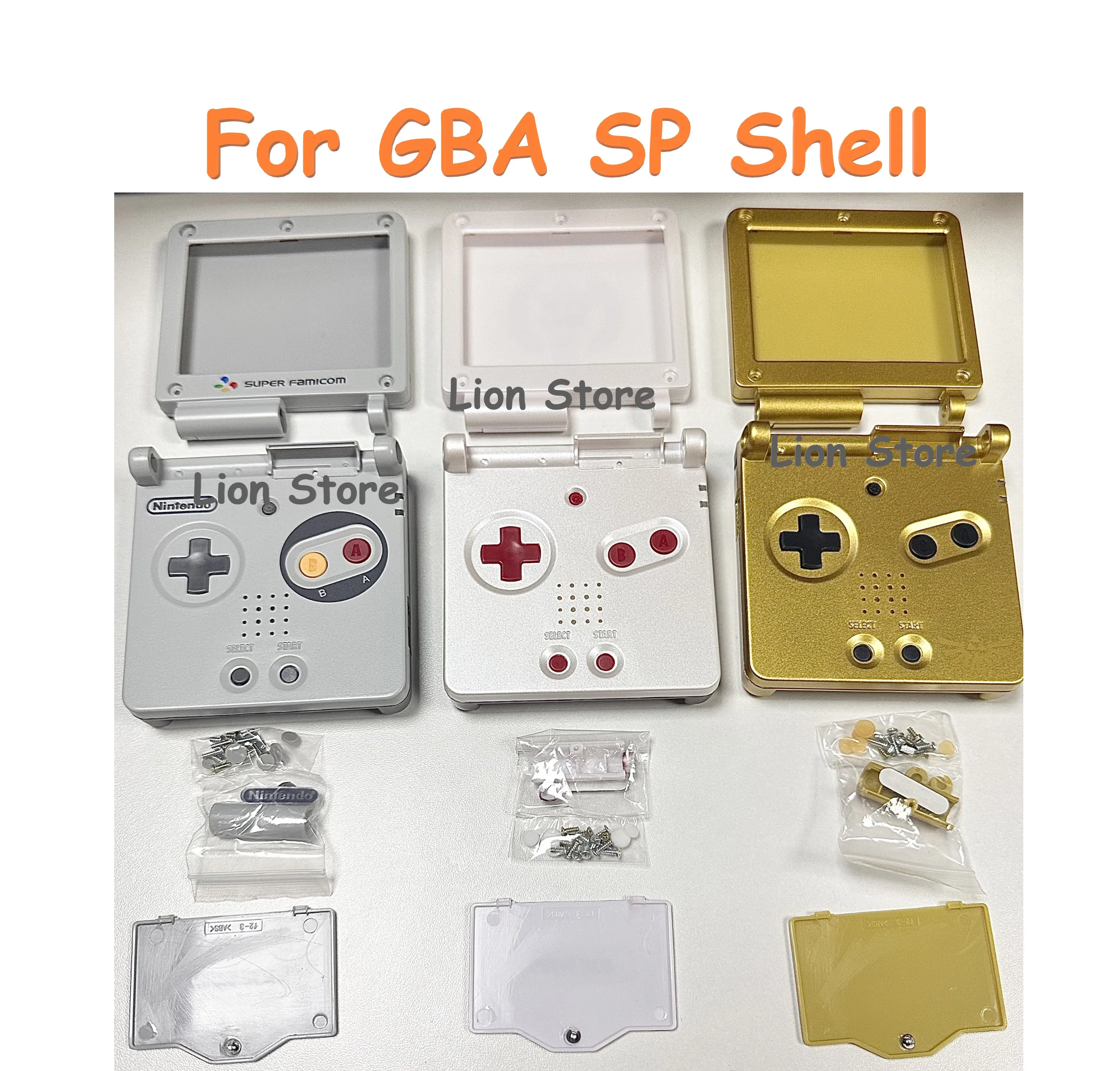 5set-10set/lot For GBA SP Shell Gameboy Advance SP Case Replacement or Repair