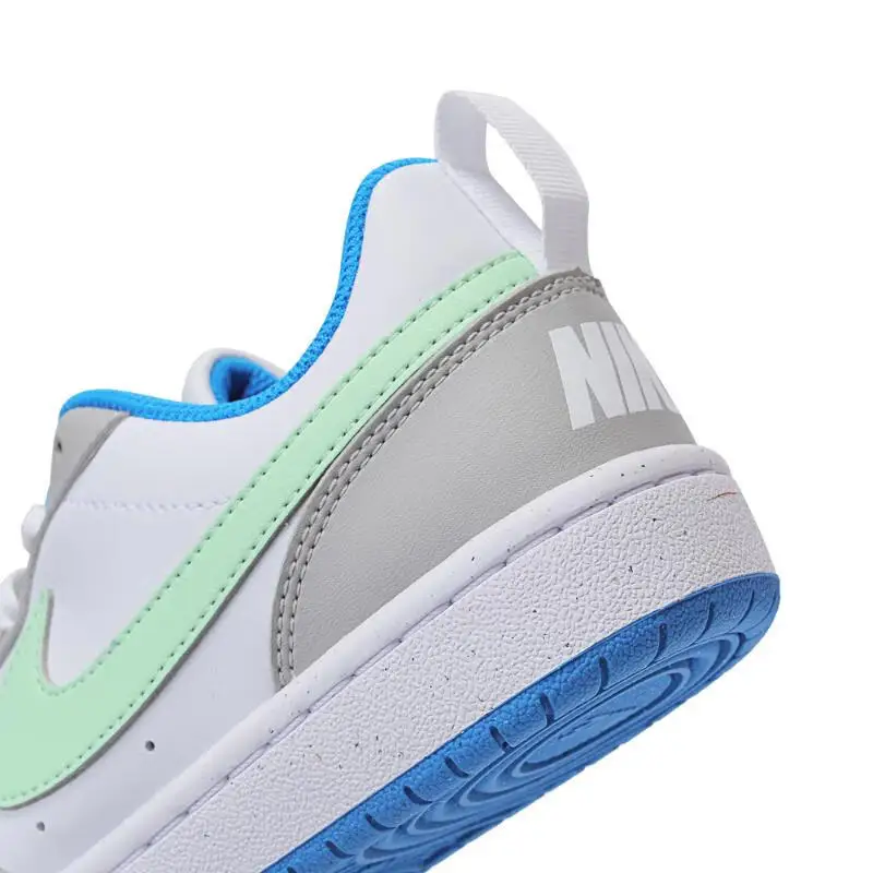 حذاء Nike Court Borough مريح وغير قابل للانزلاق ومتين منخفض الجودة GS حذاء رياضي كاجوال باللون الرمادي الرائع DV5456-005 #6