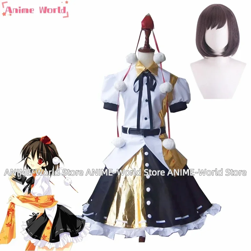 

《Custom size》Touhou Project Shameimaru Aya B Edition Cosplay Costume Any Size Wig