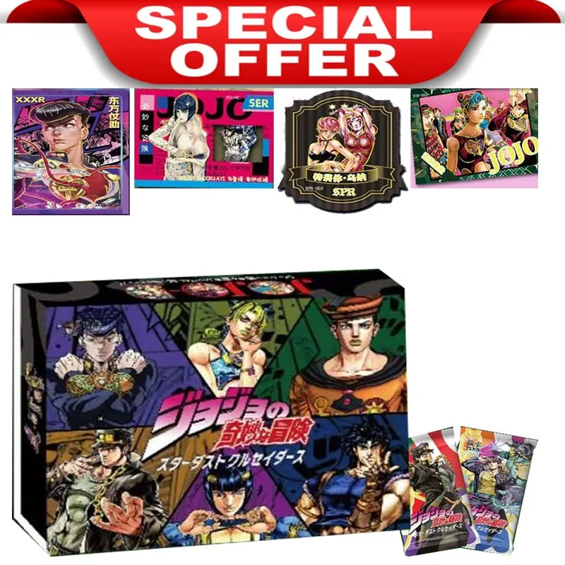 Jojo Cards Bizarre Adventure Jojo Ssp Str Flash Cards Characters Collection Cards Hobby Game Collectibles For Children Gifts