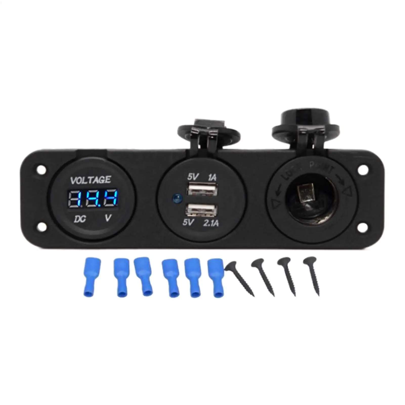 

Boat Control Panel Multifunctional Fast Charging Marine Control Panel Outlet Socket For Marine Trailer Camper Interior