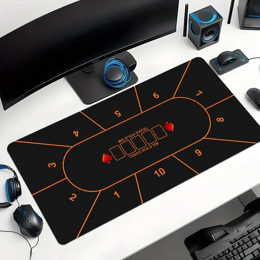 Texas Hold em table Poker Mouse Pad Non-slip Thickened Large Writing Lockedge Office Student Gaming Cushion MousePad