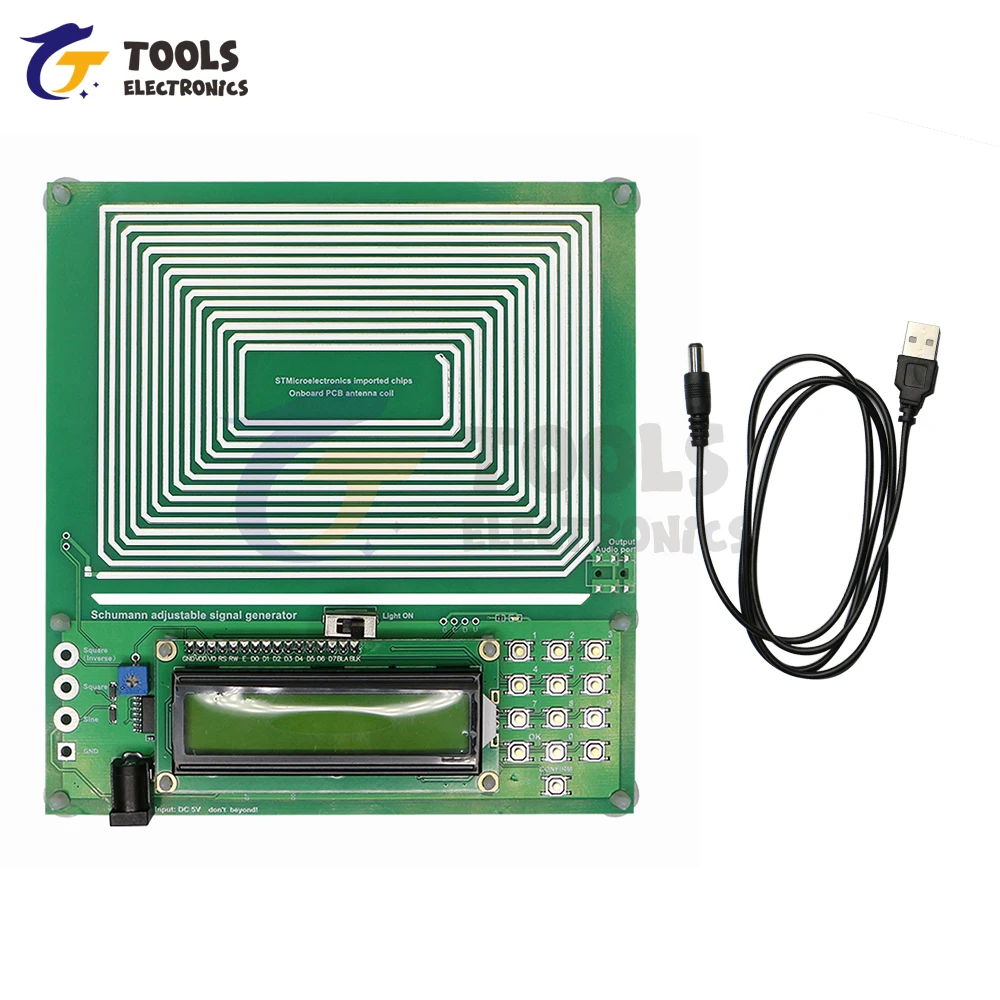 DC 5V Adjustable 0.1Hz~30000Hz 7.83Hz Schumann Wave Generator Ultra Low Frequency Pulse Generator Pure Sine FM Signal Generator