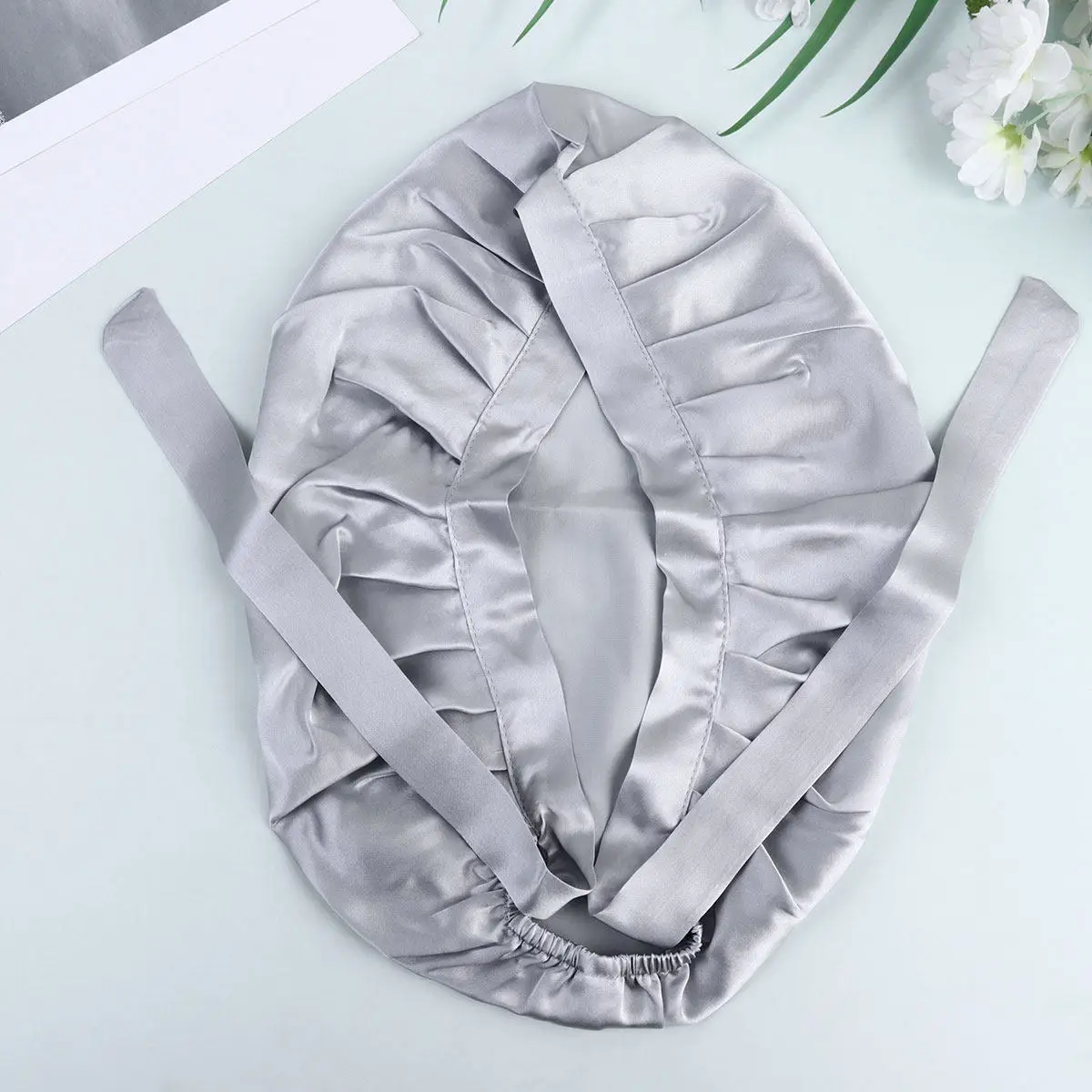 1Pcs Premium Silk Sleeping Cap for Women Adjustable Keeps Hair Neat during Sleep Ideal for Makeup Wash Face Comfort