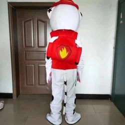 2025 White Patroll Dog Mascot Costume Cosplay Blue Dog Mascotte Fancy Dress Character Carnival Christmas Celebration