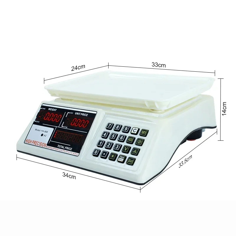 

New Arrival 30kg High Precision Digital Weighing Scale 88lb Electronic Price Computing 40kg Digital Scale