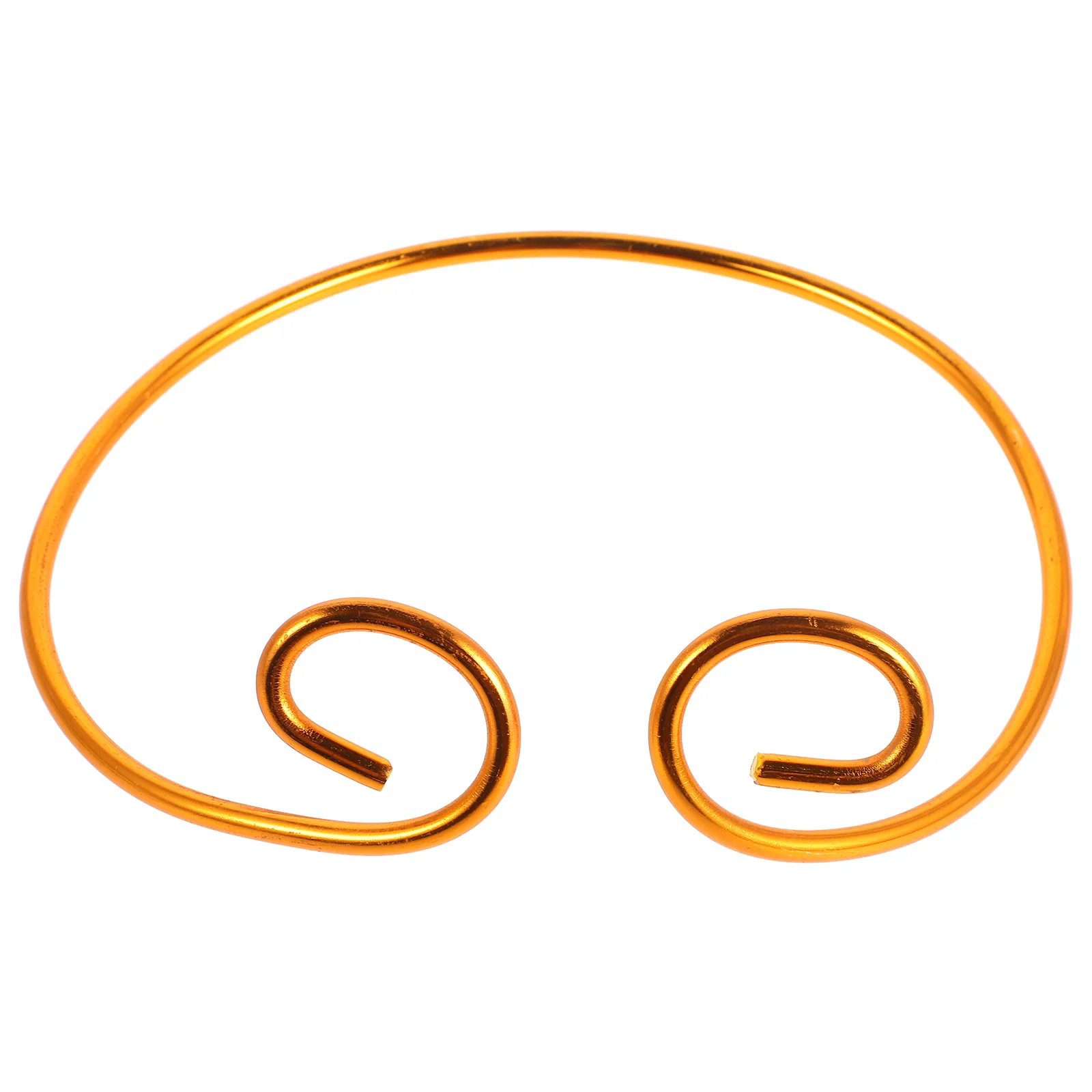 

Apparel Cosplay Hair Accessory Costume Headdress Accessories Stainless Steel Golden Headband Hoop Work