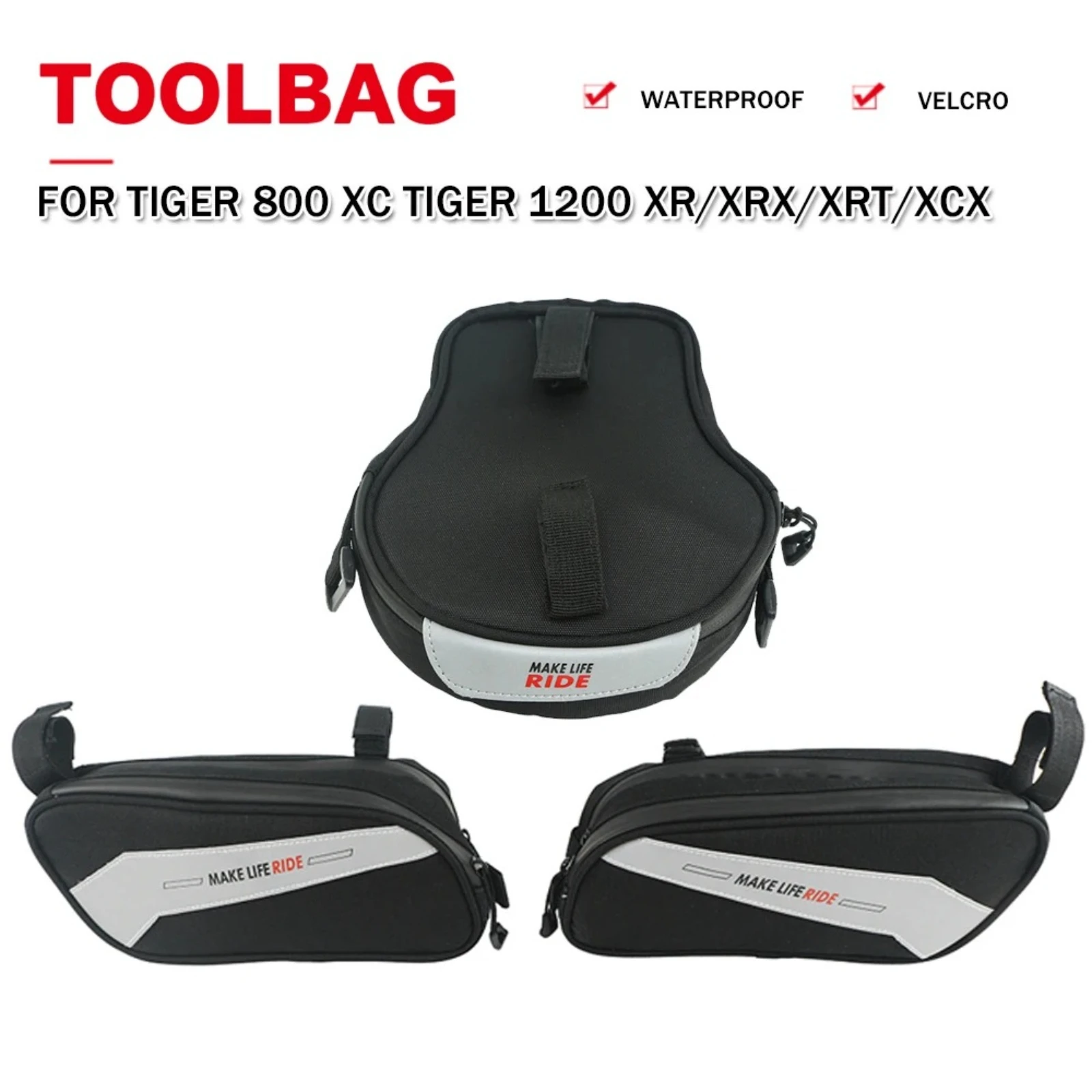 For Tiger 800 XCx XRX 1200 For Tiger 1200XRX 1200XR 1200XRT Motorcycle Werkzeugtasche Saddlebags Tailbag Left Right Side Toolbag