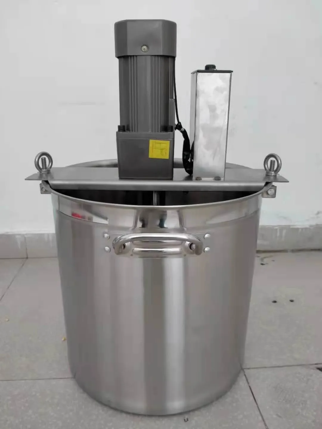 Máquina automática pequeña de 5-10 kg para freír alimentos, mezcladora de alimentos para pasta de frijoles, pimentón, carne mixta, mermelada, salsa y salsa picante