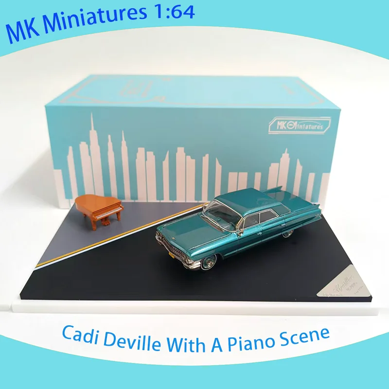 MKダイキャスト 1/64スケール キャデラック・デビル ピアノシーン付き 合金製カーモデル 大人向け クラシックコレクション ディスプレイギフト 記念品 男の子向けおもちゃ