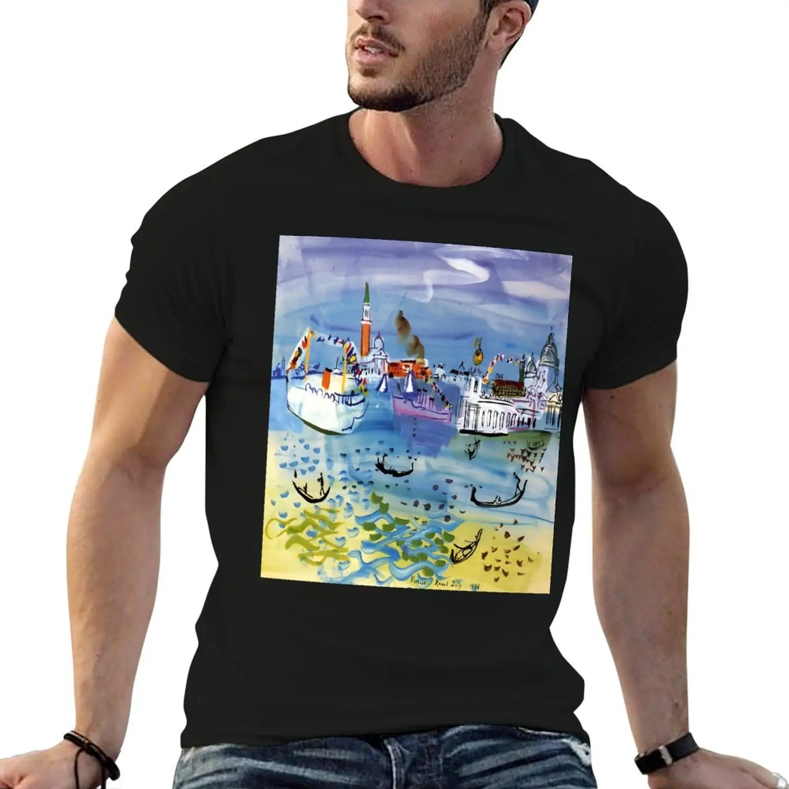 

Artwork by Raoul Dufy T-Shirt men t shirt cotton 100% funny t shirts dark humor T-Shirt