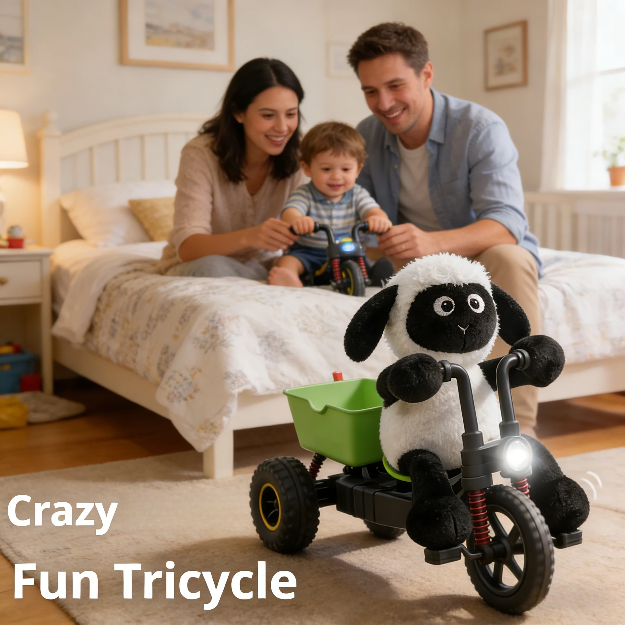 

New RC Tricycle Remote Control Car Full Proportion Throttle High Speed Climbing Drift Toy Gift for Boys and Children