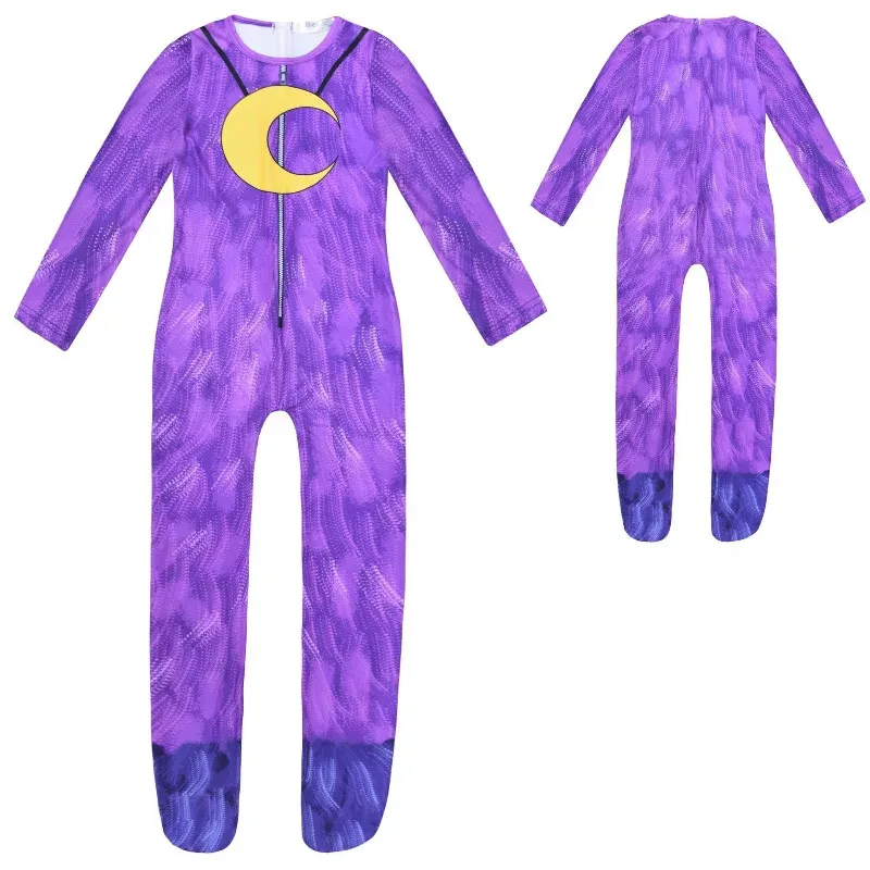 

New Popular Smiling Critters purple cat Cosplay Costume Aminal Catnap Elephant Bear Bodysuit Jumpsuit Mask Boys Girls Costume
