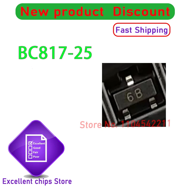 BC817-40 BC817-25 BC817-16 SOT-23-3 50PCS/LOT