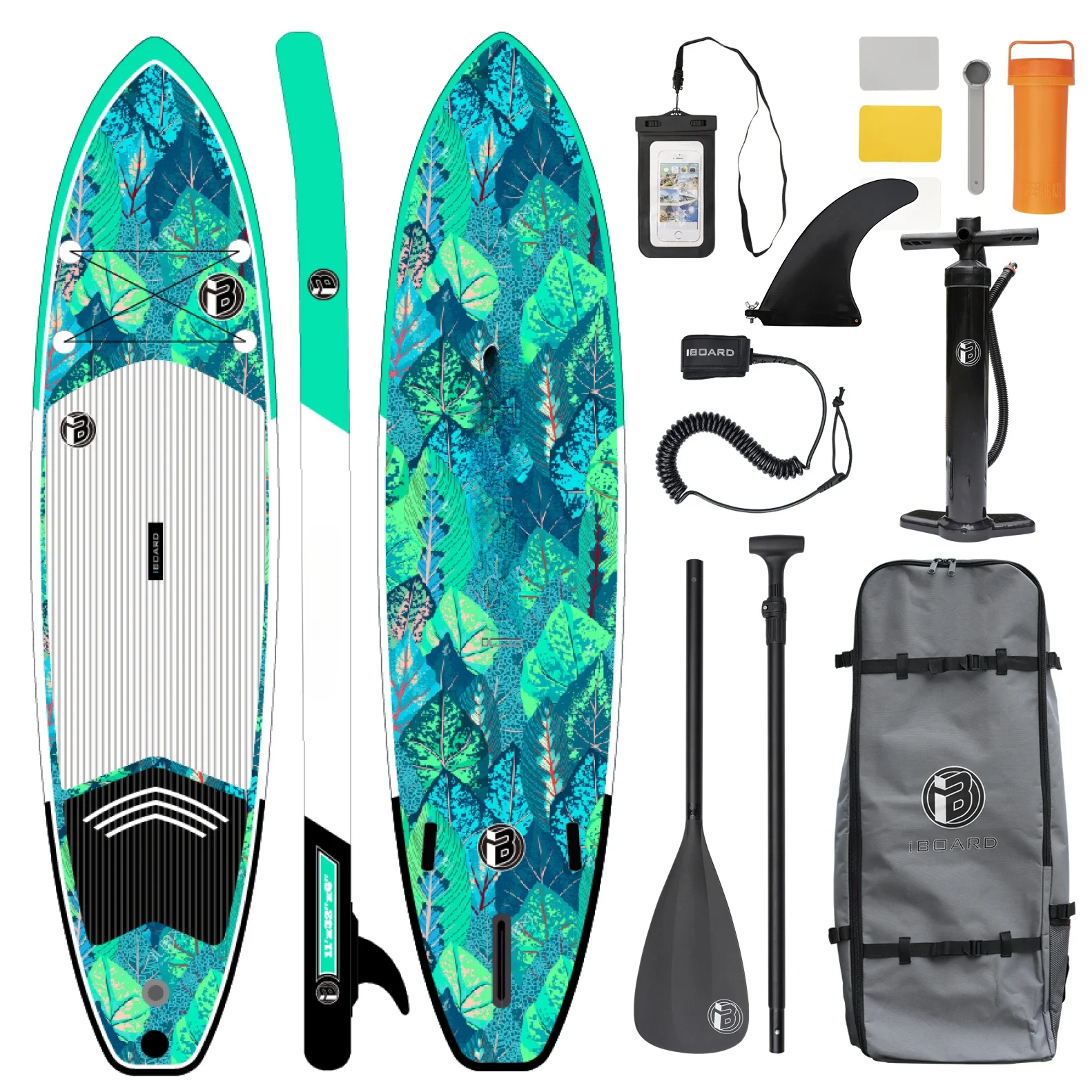 11'0  Inflatable SUP with Forest Graphic