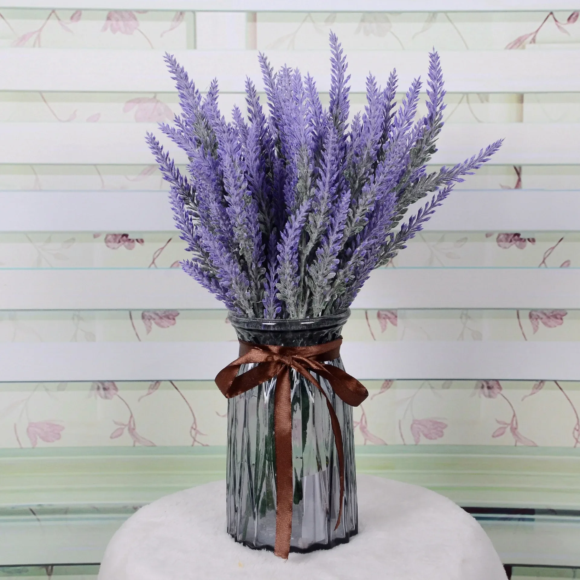 Wedding Purple Lavender High-end Simulation of Planting Hair Pastoral Style Decoration Bunch of Immortal Flowers