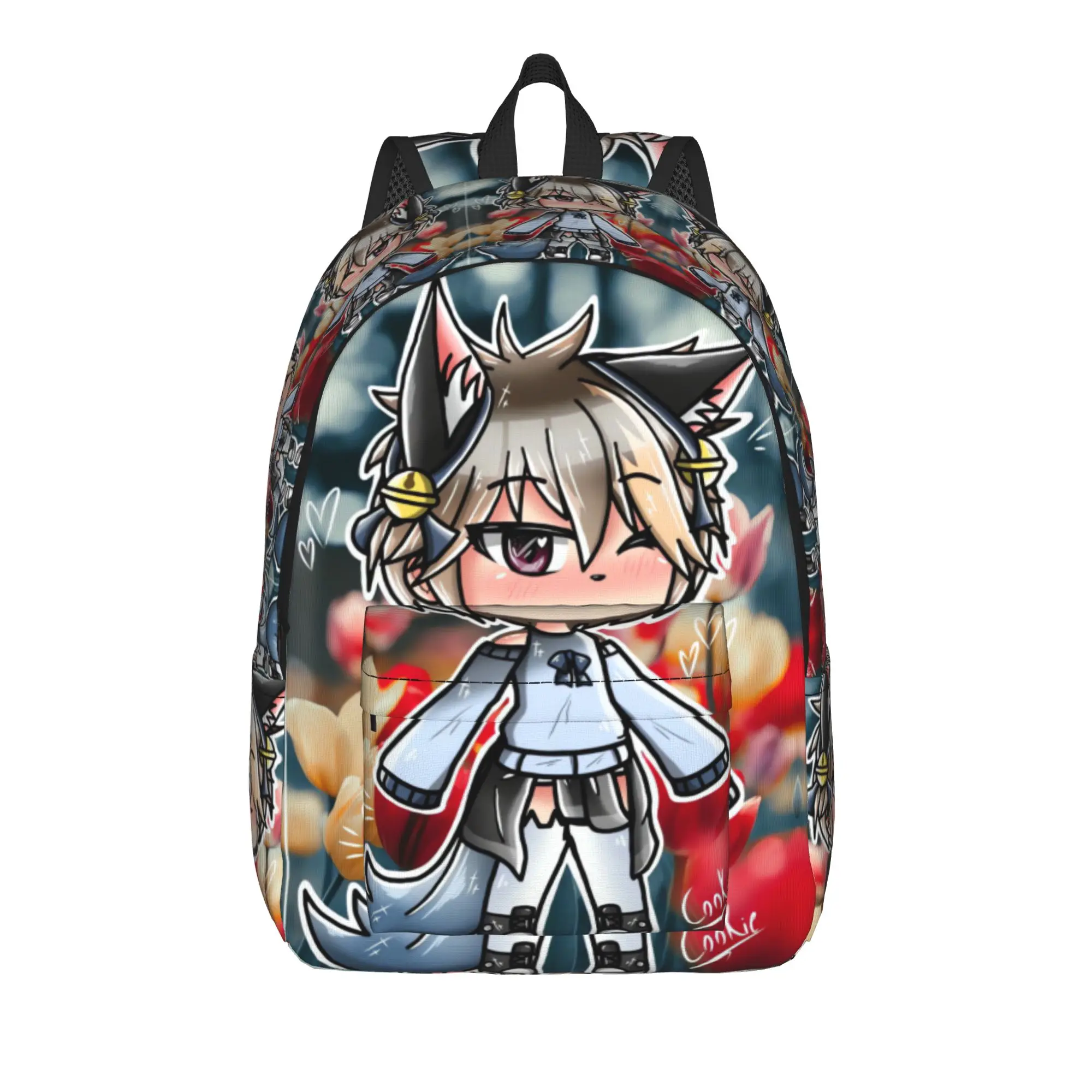 Cartoon Youthful Gacha Life Backpack  Fashion Backpacks Teen Daily Breathable High School Bags Custom Rucksack
