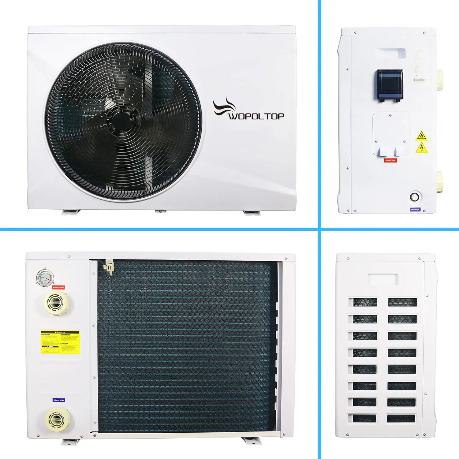 Wholesale 10KW Monoblock Inverter High Efficiency  Swimming Pool Heating Pump Heat Pump Water Heater