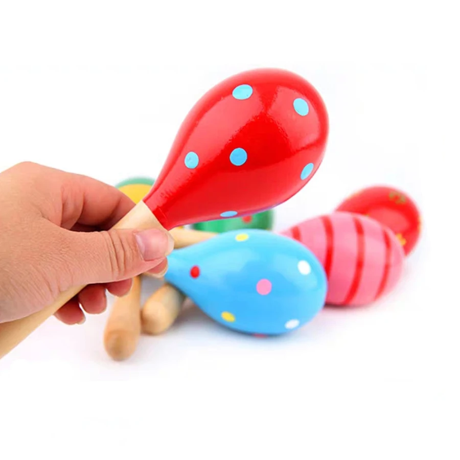 子供用木製サンドハンマー,教育玩具,楽器,ランダムカラー,2サイズ,1個