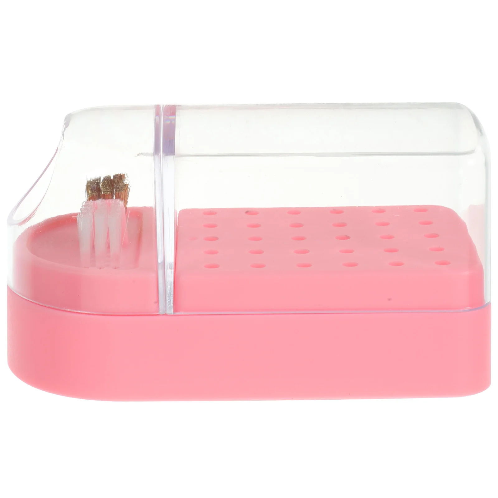 صندوق تخزين لقم مثقاب الأظافر منظم شفاف لصالونات التجميل الاحترافية للاستخدام المنزلي أداة عرض مانيكير اختيار الهدايا