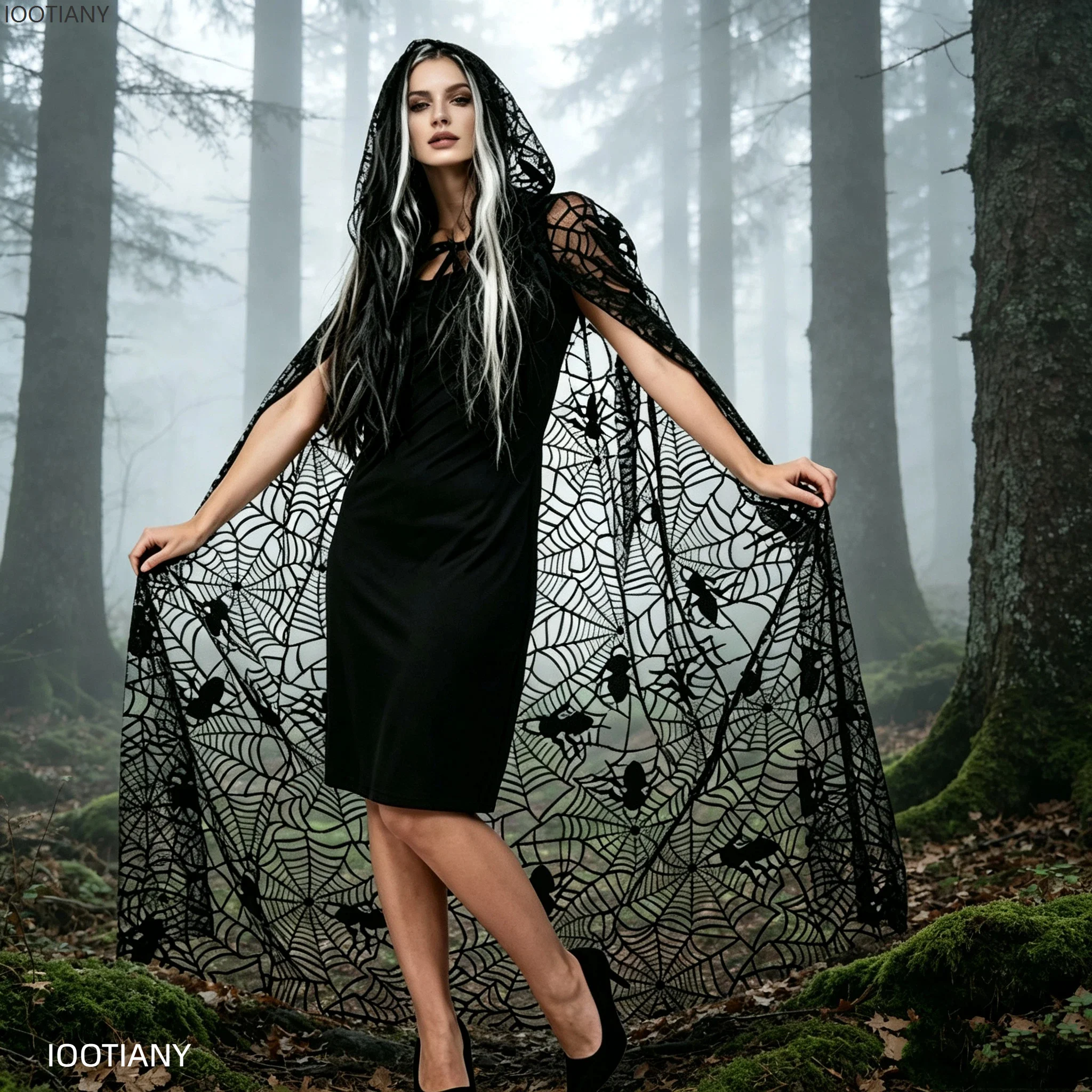 Women'S Vampire Accessories - Jubah Berkerudung Wanita untuk Halloween, Bahan