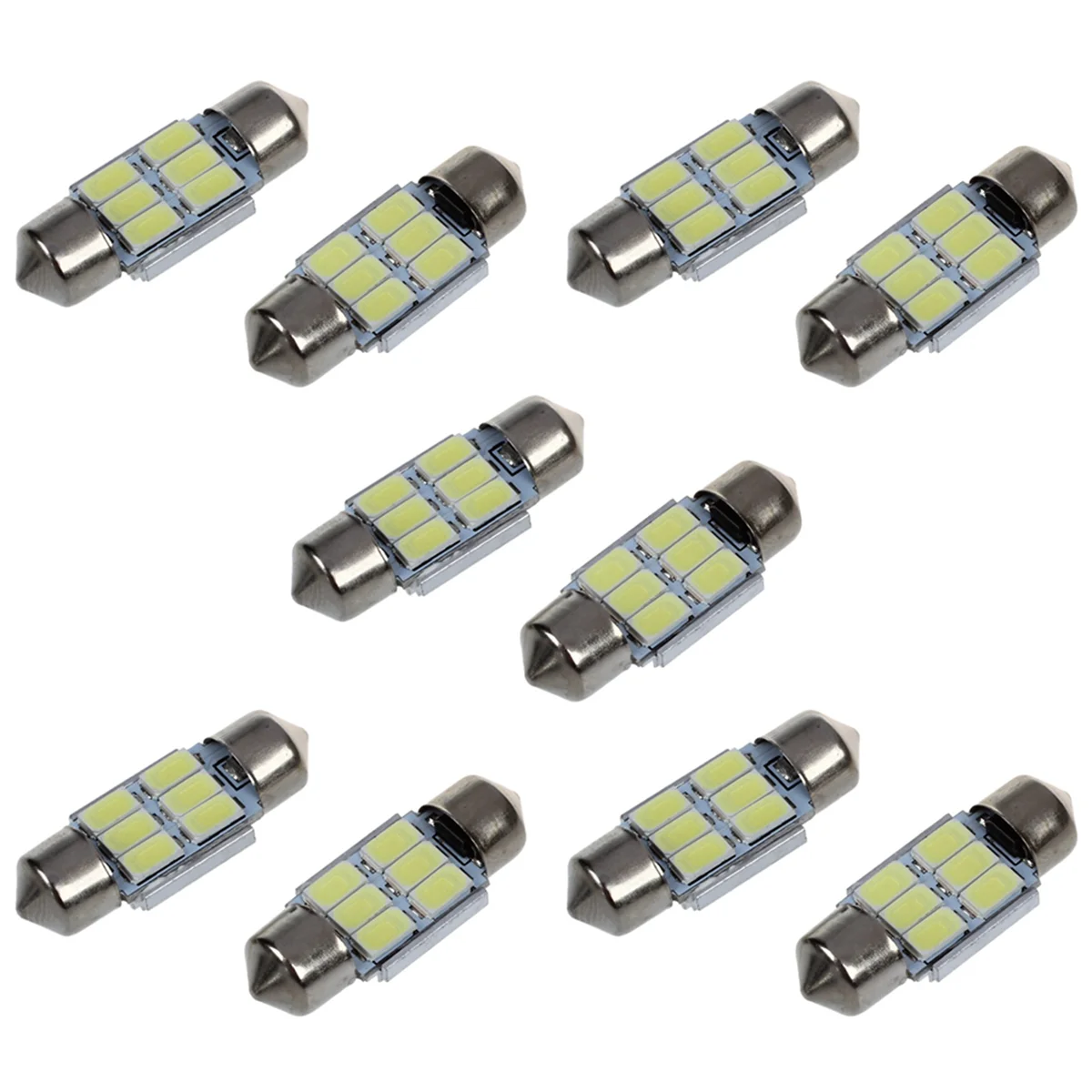 ABRS-10Pcs 31 мм 6 5630 SMD Светодиодное гирлянда для внутреннего освещения 3 Вт 195LM 6500K